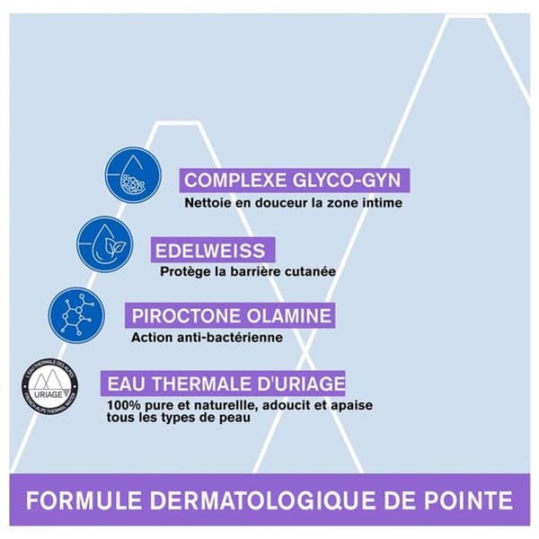Lugnande Intim Hygiene Gel - Uriage - Gyn-8 - 100ml - Hypoallergen - Blandat