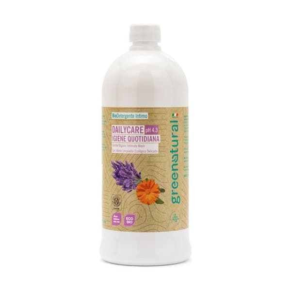 GREENATURAL - Delikat intimgel med ringblomma, lavendel och blåklint 1 L