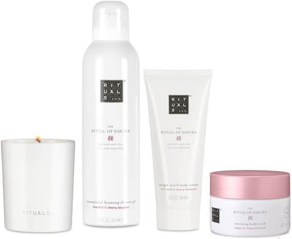 RITUALS - The Ritual of Sakura Rejuvenating presentset, duschgel, kräm, scrub och ljus
