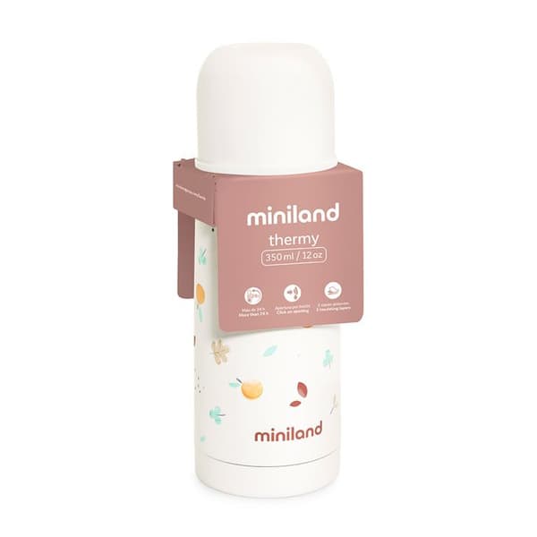 Termos - Miniland - Valencia 350ml - Dubbelvägg i stål - Enkel hällsystem - 100% utan BPA