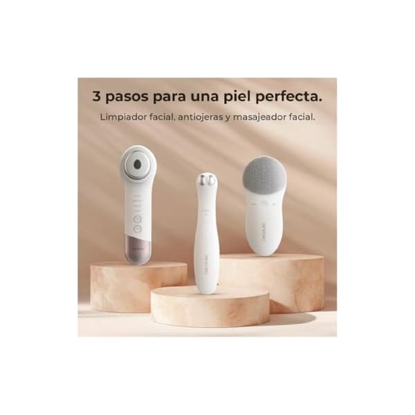 SkinRoutine - Ansiktsrensare - Ögonområdesapparat - Massörer - Set med hårband och armband