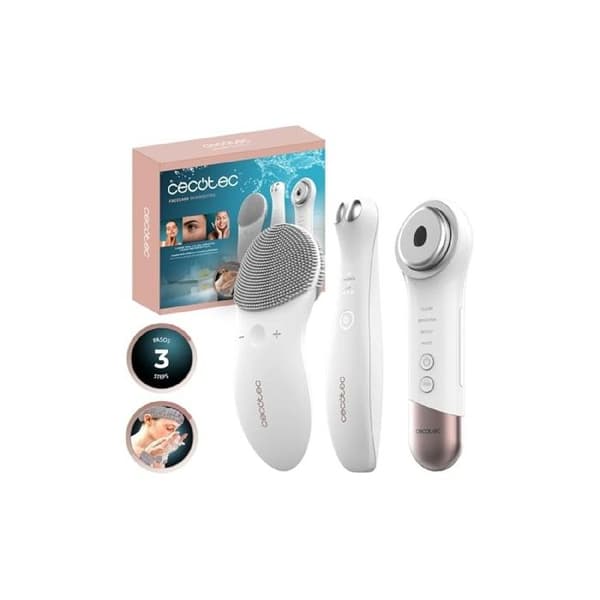 SkinRoutine - Ansiktsrensare - Ögonområdesapparat - Massörer - Set med hårband och armband