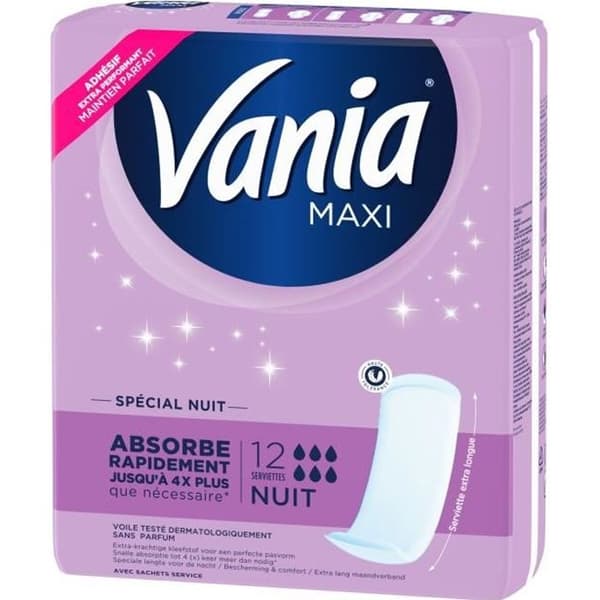 Vania Maxi Oparfymerade Period Pads Super 12 pads