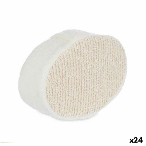 Svamp til Kroppen Berilo B7081-8 Hvid Beige 15 x 5 x 10 cm (24 enheder)