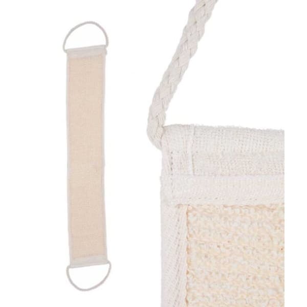 Svamp til Kroppen Berilo B7081-16 Hvid Beige 20 x 2,5 x 9,5 cm Med håndtag (24 enheder)
