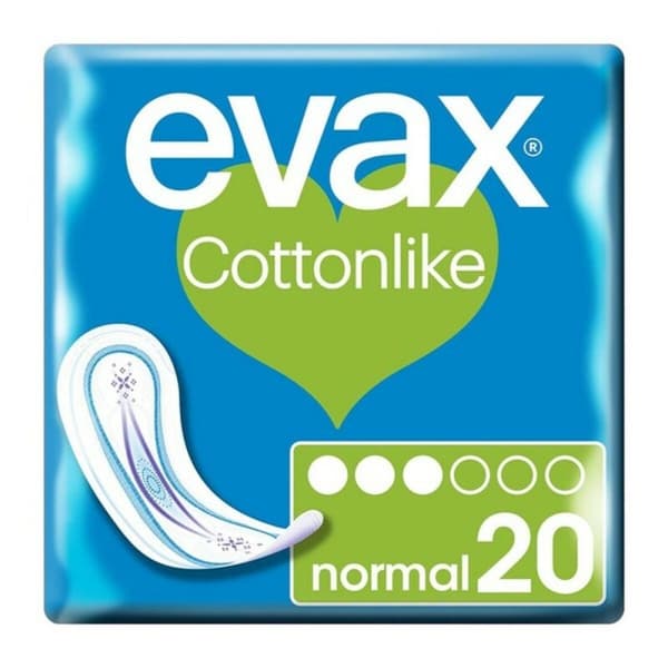 Normale sanitetsputer uten vinger Evax Cottonlike (20 uds) 20 enheter