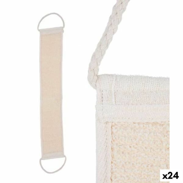 Svamp til Kroppen Berilo B7081-16 Hvid Beige 20 x 2,5 x 9,5 cm Med håndtag (24 enheder)