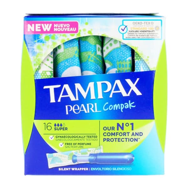 Supertampoonit PEARL Tampax Tampax Pearl Compak (18 uds) 18 uds