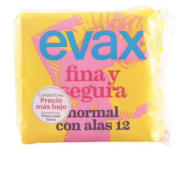 EVAX FINA&SEGURA compresas alas normal 12 u