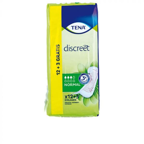 TENA LADY DISCREET incontinence pad normal incontinence 15 u | CDON