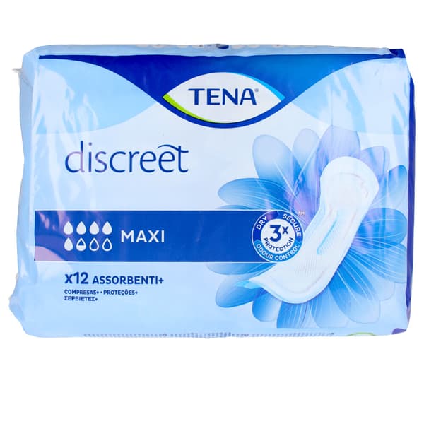 TENA LADY DISCREET incontinence pad maxi 12 u