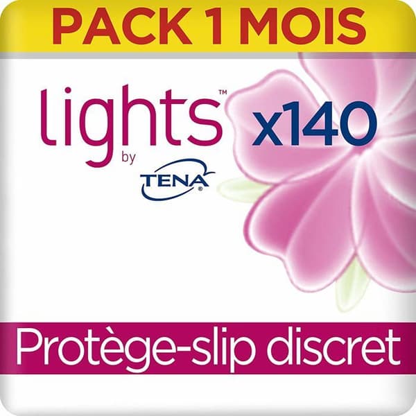 Tena Lights By Protège-slip Diskret för Urinläckage / Inkontinens (Pack 1 månad med 140)