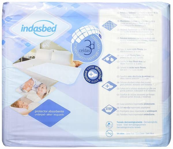 Indasbed - 3805527 - Set med 20 sängskyddsfilmer, 60 x 90 cm