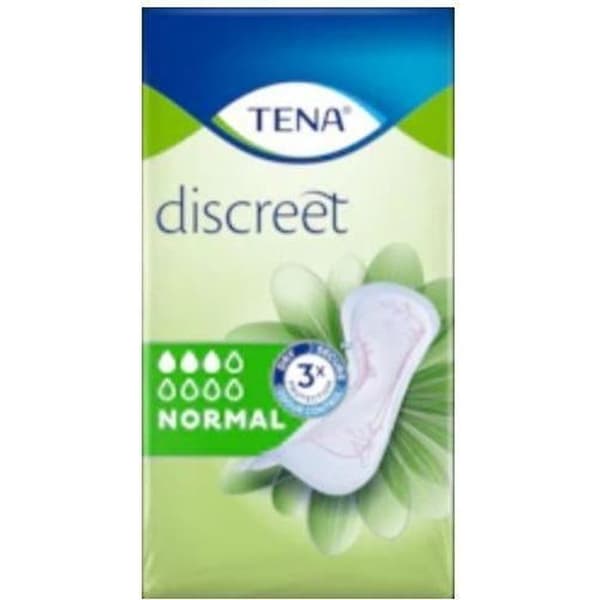 Pads - TENA - Normal Discret - 24 pads - Diskret skydd - Maximal absorption
