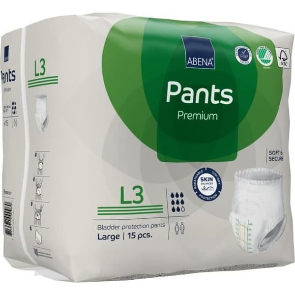 Abena Frantex Byxor Premium Culotte Absorbant Stl L3 15 enheter