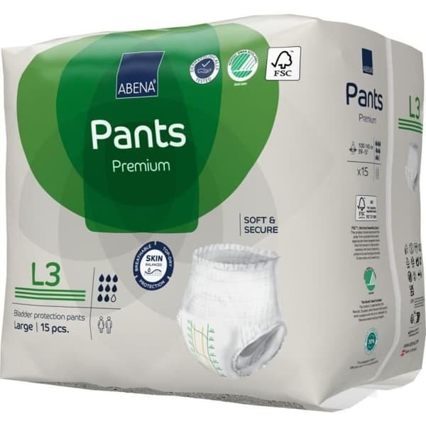 Abena Frantex Byxor Premium Culotte Absorbant Stl L3 15 enheter