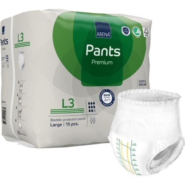 Abena Frantex Byxor Premium Culotte Absorbant Stl L3 15 enheter