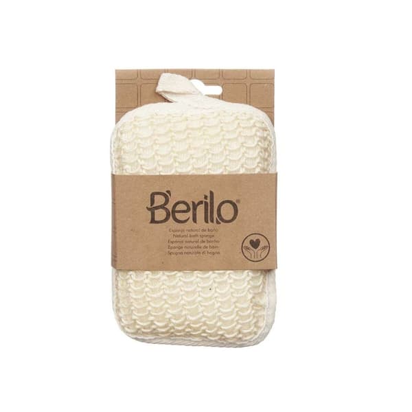 Svamp til Kroppen Berilo B7083-6 Hvid Beige 11 x 16,5 x 3 cm (12 enheder)