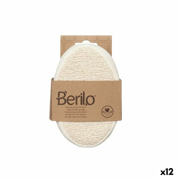 Svamp til Kroppen Berilo B7081-8 Hvid Beige 15 x 5 x 10 cm (12 enheder)