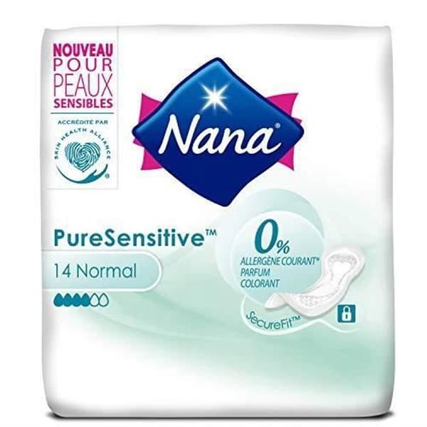 Sanitetsbindor - NANA - PureSensitive Ultra Normal - 0% allergen - 0% parfym - 0% färg