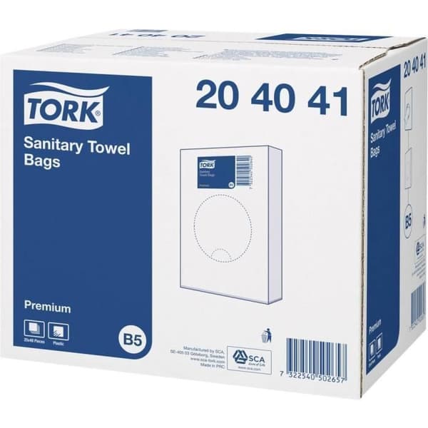 Sanitetsbindspåsar - TORK - Premium - 1200 påsar