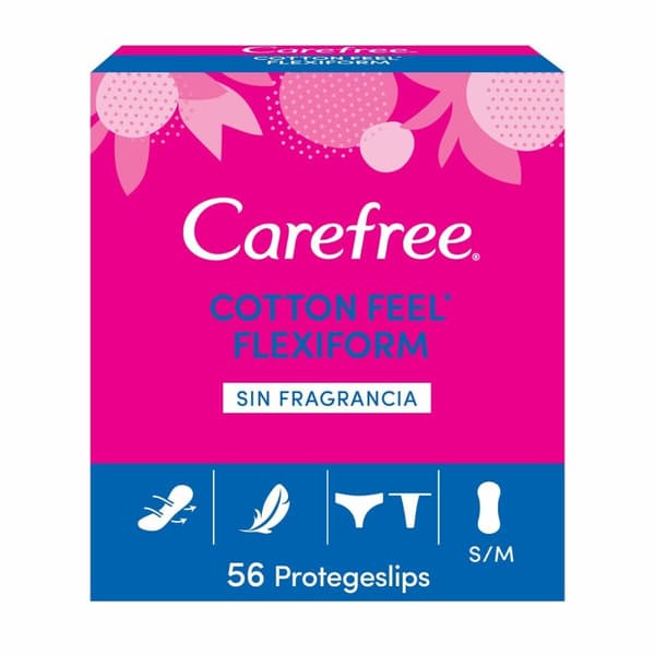 Fleksibel Innleggsbind Carefree Carefree Flexiform Størrelse S/M (56 uds)