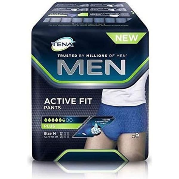 Tena Men Active Fit Pants Plus Absorberande Trosor storlek m (46 - 52) 9 st