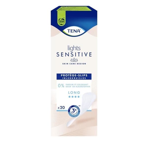 Trosskydd - TENA - Lights Sensitive Long - Paket med 6 - Paket med 20 enheter - Optimal komfort