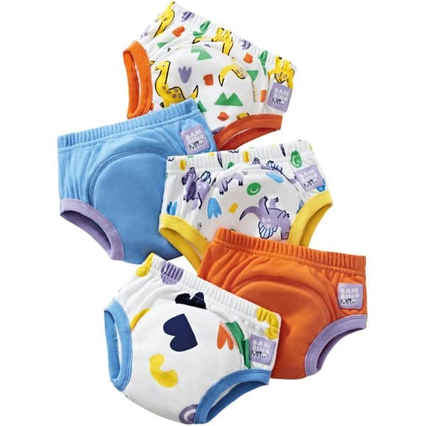 Bambino mio - TP2-3.05BR - Tuffiga djur och blöjträning underkläder, Dinosauriernas mod, 2-3 år (5-pack) Unisex baby