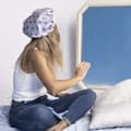 Miniatyrbillede 4 af 6: Brusehætte Stitch Blå 100 % polyester