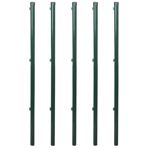 vidaXL Nettinggjerde med stolpepigger stål 1,25x15 m