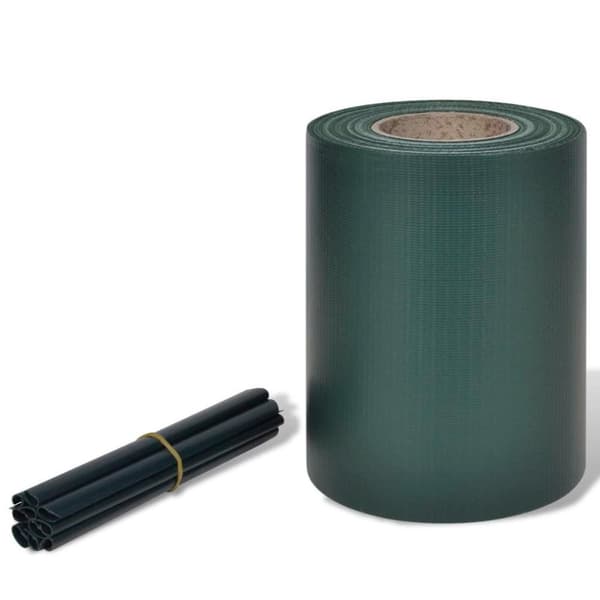 vidaXL Hageskjerm PVC 70x0,19 m grønn