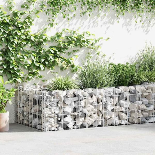 vidaXL Gabion galvanisert stål 180x90x50 cm