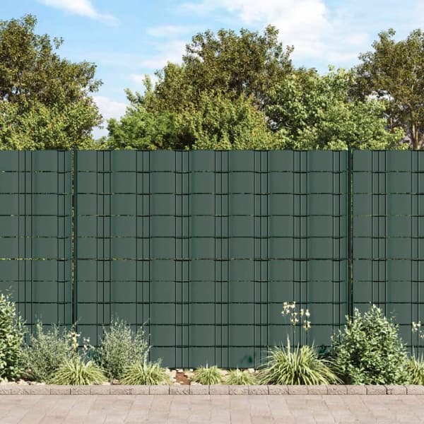 vidaXL Puutarhan yksityisyyden suoja PVC 70x0,19 m vihreä
