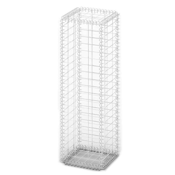 vidaXL Gabionkurv med lokk galvanisert tråd 100 x 30 x 30 cm