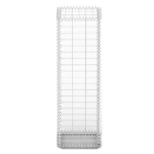 vidaXL Gabionkurv med lokk galvanisert tråd 100 x 30 x 30 cm