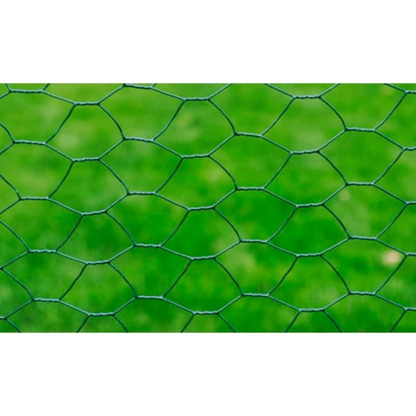 vidaXL Kanaverkko galvanoitu PVC pinnoitteella 25x0,5 m vihreä