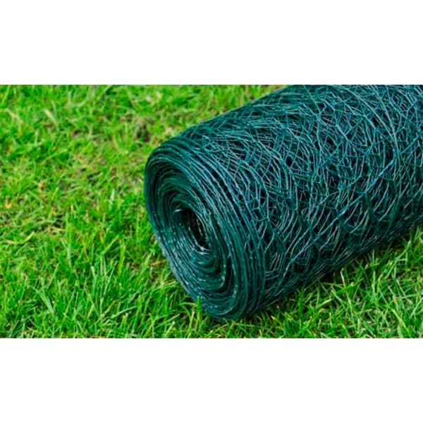 vidaXL Kanaverkko galvanoitu PVC pinnoitteella 25x0,75 m vihreä
