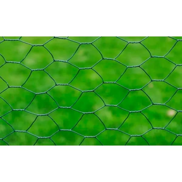 vidaXL Kanaverkko galvanoitu PVC pinnoitteella 25x1 m vihreä