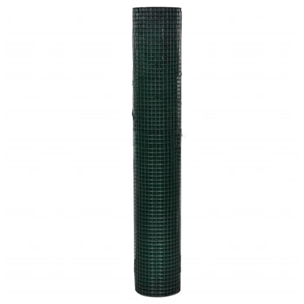 vidaXL Kanaverkko galvanoitu PVC pinnoitteella 10x1 m vihreä