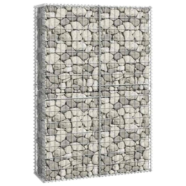 vidaXL Gabion/kivikori kansilla galvanoitu vaijeri 150x100x30 cm