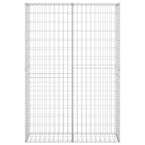 vidaXL Gabion/kivikori kansilla galvanoitu vaijeri 150x100x30 cm