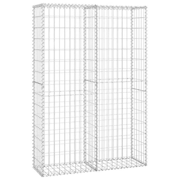 vidaXL Gabion/kivikori kansilla galvanoitu vaijeri 150x100x30 cm