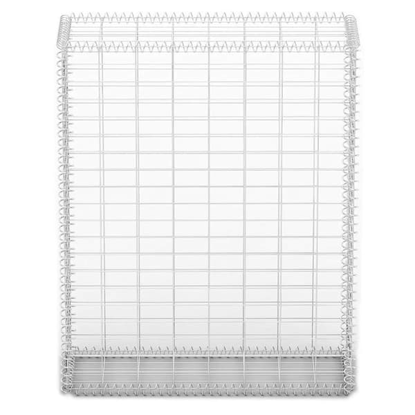 vidaXL gabionkurv med låg galvaniseret ståltråd 100 x 80 x 30 cm
