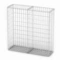 Miniatyrbillede 3 af 5: vidaXL gabionkurv med låg 100 x 100 x 30 cm galvaniseret ståltråd