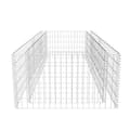 Miniatyrbillede 6 af 7: vidaXL gabion-plantekasse galvaniseret stål 180 x 90 x 50 cm
