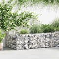 Miniatyrbillede 1 af 7: vidaXL gabion-plantekasse galvaniseret stål 180 x 90 x 50 cm