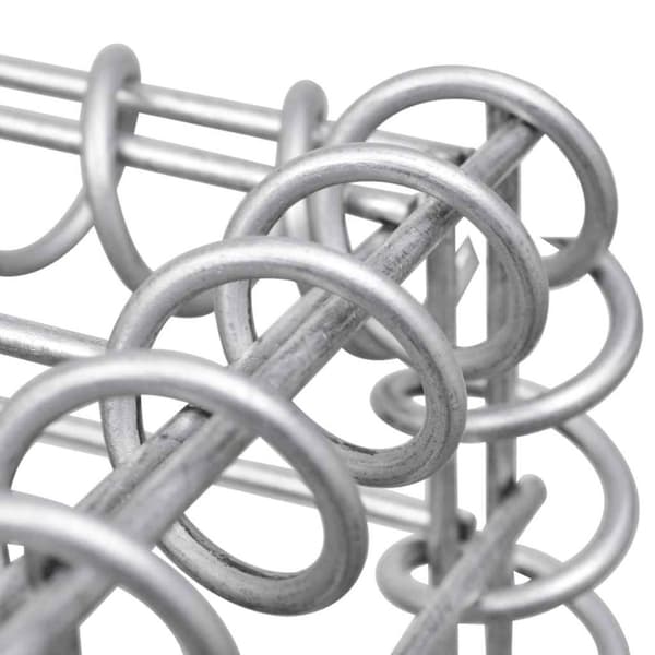 vidaXL gabionkurv galvaniseret stål 100 x 50 x 50 cm