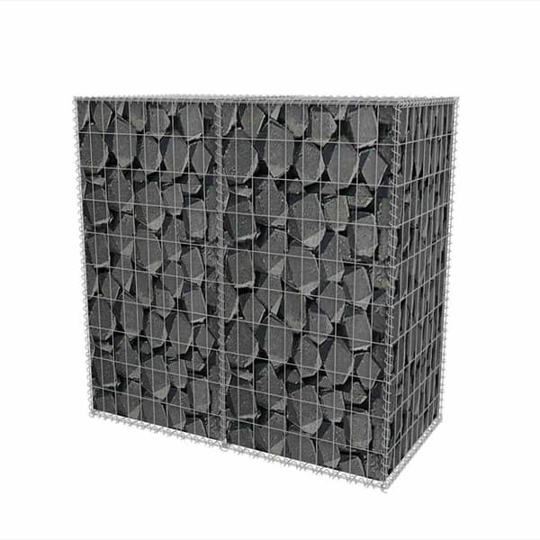 vidaXL gabionkurv galvaniseret stål 100 x 50 x 100 cm