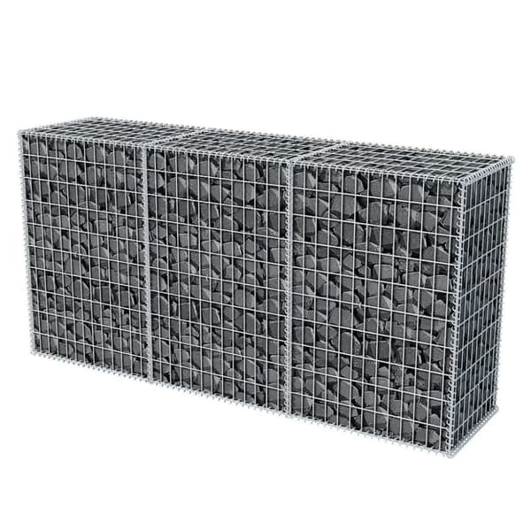 vidaXL Gabionkurv galvanisert stål 200x50x100 cm